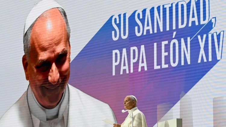 Il Papa mentre pronuncia il suo discorso 