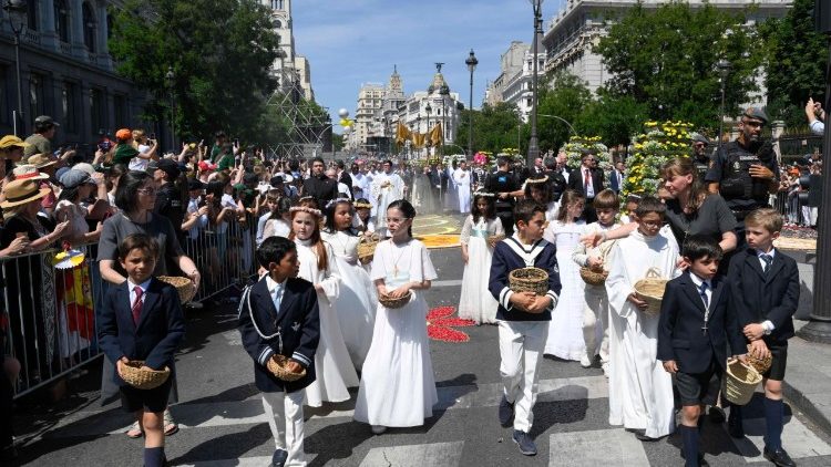 Procesja Bożego Ciała w Madrycie 7 czerwca 2026