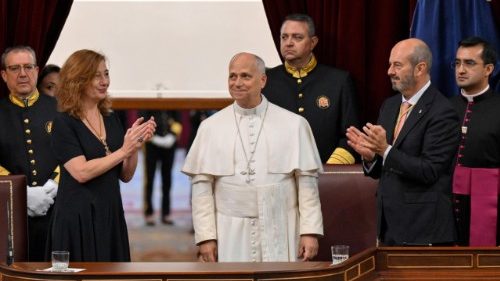 Pope to Spain's Parliament: A just society defends every human life, peace, freedom