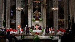 2026.06.09 Viaggio Apostolico in Spagna - Preghiera dellâ  Ora Media nella Cattedrale della Santa Croce e Santâ  Eulalia