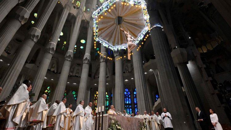 Celebration at the Basilica of the Sagrada Fam&iacute;lia