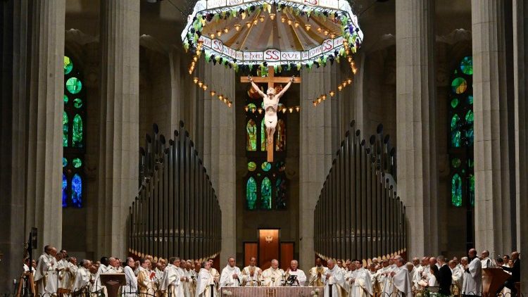 Celebration at the Basilica of the Sagrada Fam&iacute;lia