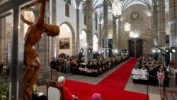 2026.06.11 Viaggio Apostolico in Spagna - Incontro con i Vescovi, i Sacerdoti, i Diaconi, i Religiosi, le Religiose, i Seminaristi e gli Operatori pastorali nella Cattedrale di Santâ  Anna