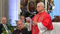 2026.06.11 Viaggio Apostolico in Spagna - Incontro con i Vescovi, i Sacerdoti, i Diaconi, i Religiosi, le Religiose, i Seminaristi e gli Operatori pastorali nella Cattedrale di Santâ  Anna