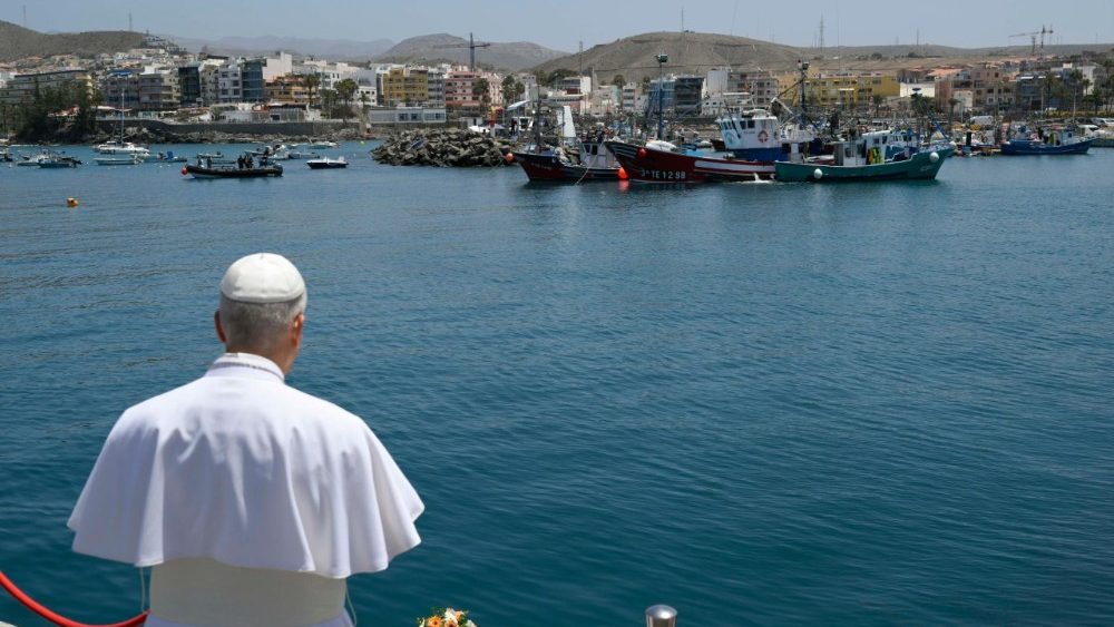 Bei der Begegnung im Hafen von Arguineguín (Las Palmas/Gran Canaria)