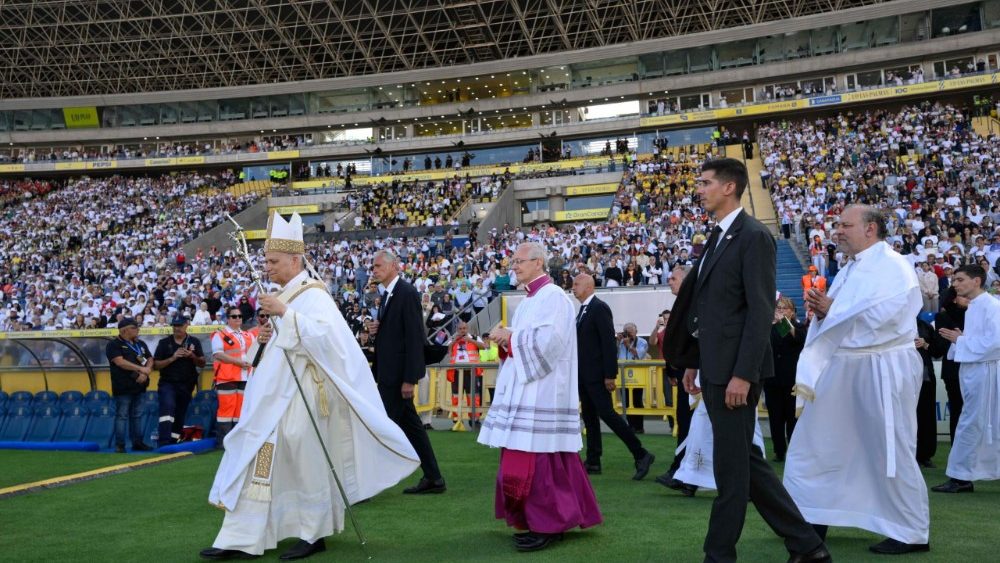 Mše svatá na stadionu Gran Canaria, 11. 6. 2026