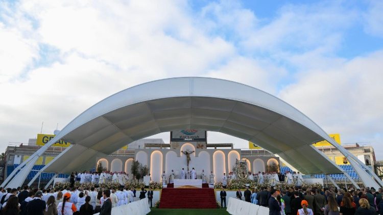 Heilige Messe mit Papst Leo XIV. im Stadion von Gran Canaria