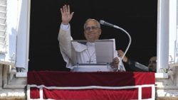 Po przerwie spowodowanej pielgrzymką do Hiszpanii Papież pozdrowił wiernych z okna Pałacu Apostolskiego