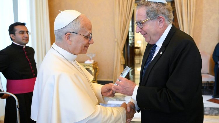 Pope Leo meets with representatives of the United Jewish Appeal - Federation of New York