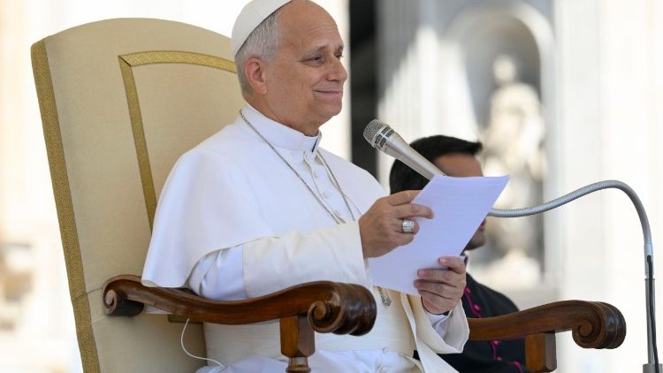 Le Pape Léon XIV lors de l'audience générale, mercredi 17 juin 2026.