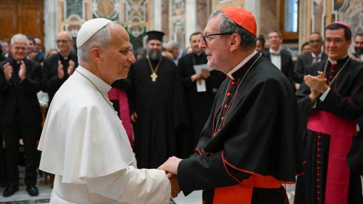 Papst Leo XIV. bei der Audienz f&uuml;r die Hilfswerke f&uuml;r die Orientalischen Kirchen (ROACO)Papst Leo XIV. bei der Audienz f&uuml;r die Hilfswerke f&uuml;r die Orientalischen Kirchen (ROACO)