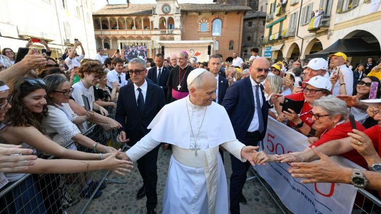 Papst Leo XIV. in Pavia am 20.6.2026