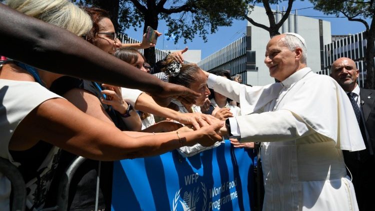 Il Papa nel Giardino della Pace