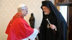 Popiežius ir metropolitas Emanuelis, Konstantinopolio patriarchato delegacijos vadovas