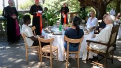 Die Gastgeber in Castel Gandolfo