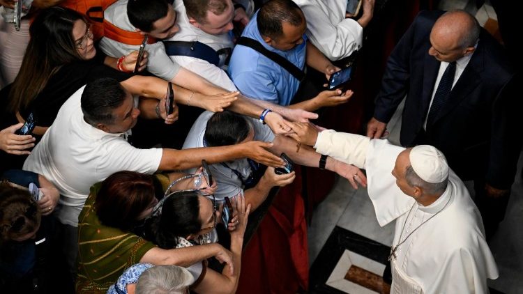 L'affetto dei fedeli per il Papa