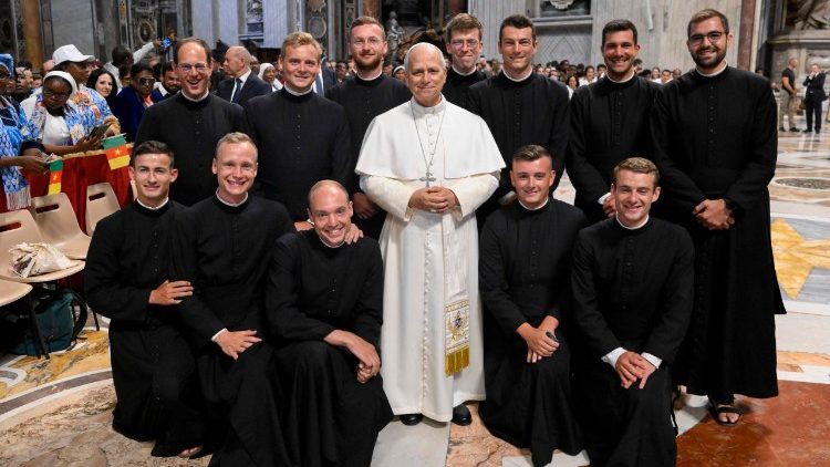 Gruppenfoto mit dem Papst