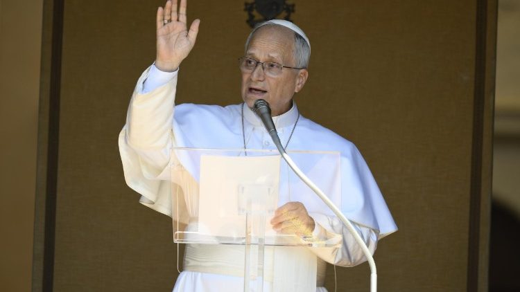 Papa Lav XIV. tijekom podnevnoga nagovora 16. kolovoza 2026. na Trgu slobode u Castel Gandolfu