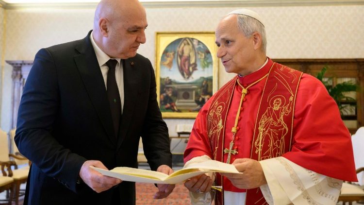 Baba Mtakatifu Leo XIV, Alhamisi tarehe 20 Agosti 2026 amekutana na kuzungumza na Rais Joseph Aoun wa Lebanon.