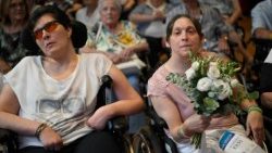 Падчас сустрэчы Папы з падапечнымі "Caritas" у Рыміні