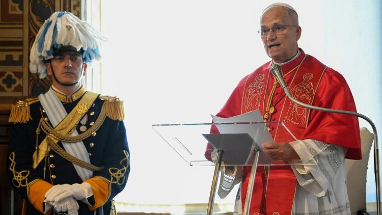 Encuentro del Papa León XIV con las autoridades y la sociedad civil en la República de San Marino, sábado 22 de agosto de 2026.
