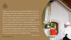 Prière du Pape pour la paix au sanctuaire de Fatima. 