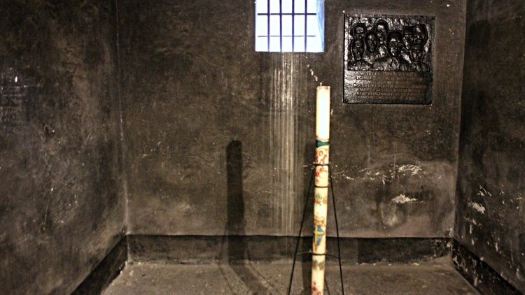 La cella della morte di Padre Massimiliano Maria Kolbe ad Auschwitz