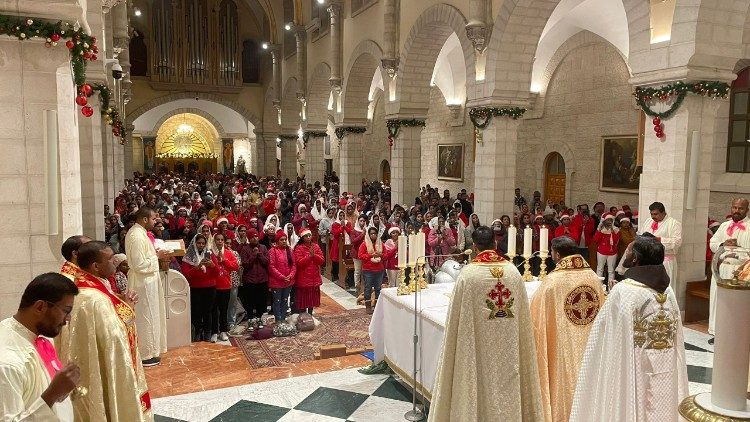 Pasterka w Betlejem (fot. o. Jerzy Kraj OFM)