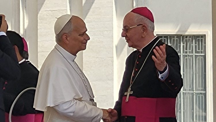 Abp Stanisław Budzik z Papieżem Leonem XIV