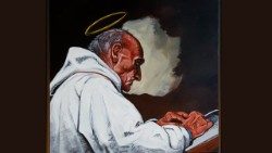 Pater Jacques Hamel, Gemälde von Moubine, einem gläubigen Muslim
