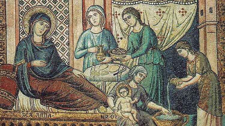 Marijino rojstvo, Pietro Cavallini, 1291-1296