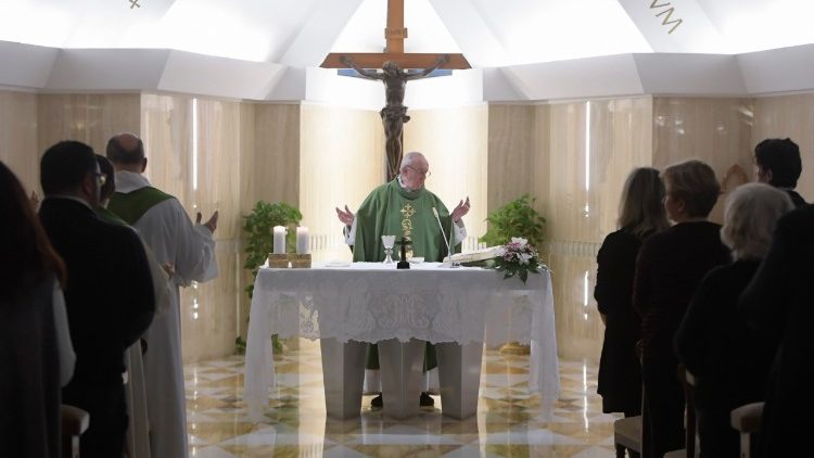 Papa Francesco alla Messa a Casa Santa Marta 