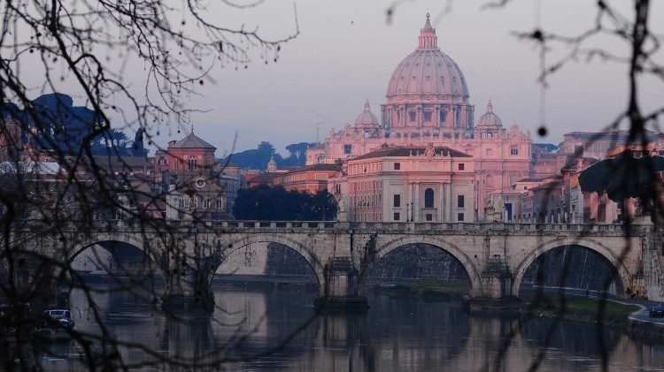A view of St Peter's and Vatican City State