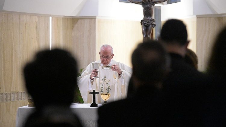 Messe in der Kapelle Santa Marta