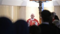 Der Papst bei der Frühmesse