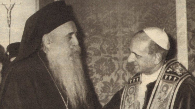 Ecumenical Patriarch Athenagoras with Pope Paul VI
