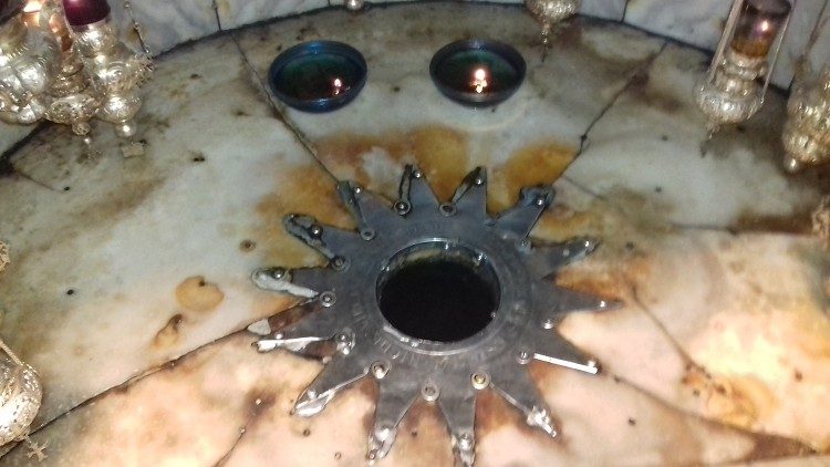 Mahali alipozaliwa Yesu pangoni.