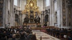 L'Altare della Cattedra nella Basilica di San Pietro