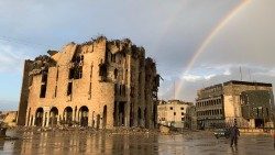 Arc-en-ciel à Mossoul, en Irak.
