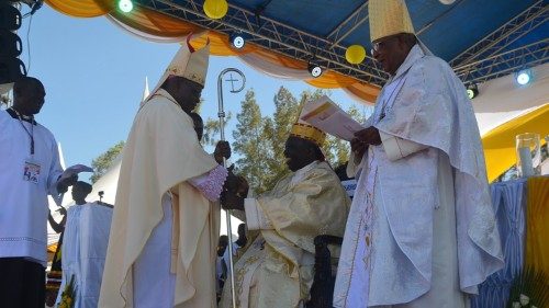 File: Kenya's Bishops at an ordination. 