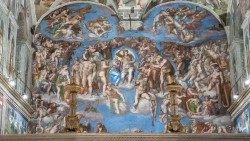 Michelangelova freska Poslednja sodba v Sikstinski kapeli 