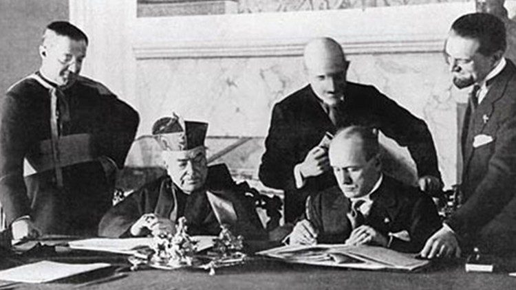 Unterzeichnung der Lateranverträge am 11. Februar 1929