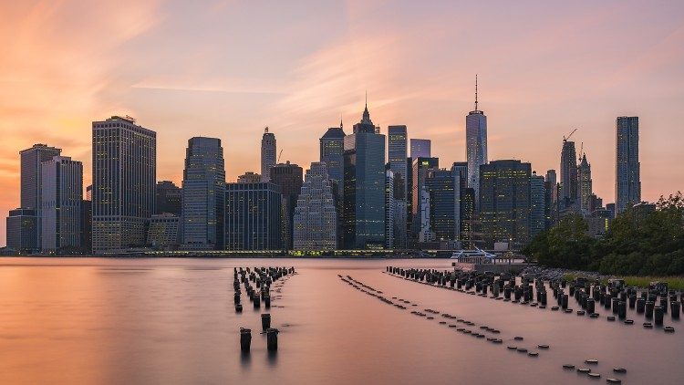 Die Skyline von Manhattan (New York)
