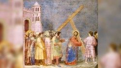 Giotto, La Cappella degli Scrovegni NEW, Gesù sale il calvario