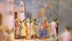 Giotto, Kapela Scrovegni, Jezusi Ngjitet Kalvarit