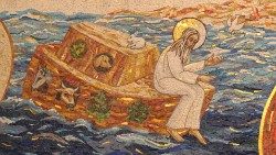Parete della Parusia Noè sull’arca.jpg