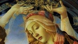 Maria - Ausschnitt aus einem Gemälde von Sandro Botticelli