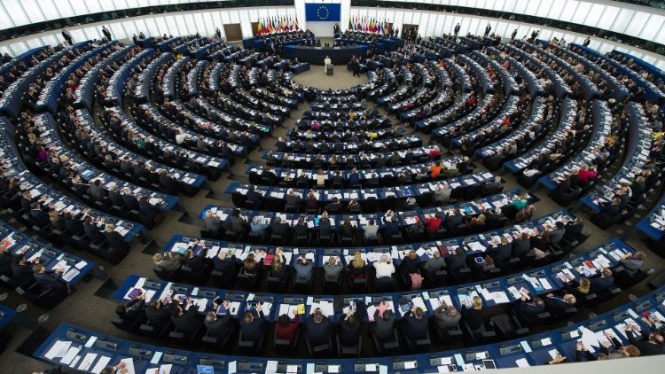 Visita del Papa al Parlamento Europeo (foto d'archivio)