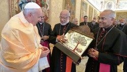 教宗2019年接見前來述職的敘利亞-馬拉巴爾禮教會主教