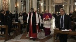 Archbishop Ian Ernest at an ecumenical prayer gathering in 2019